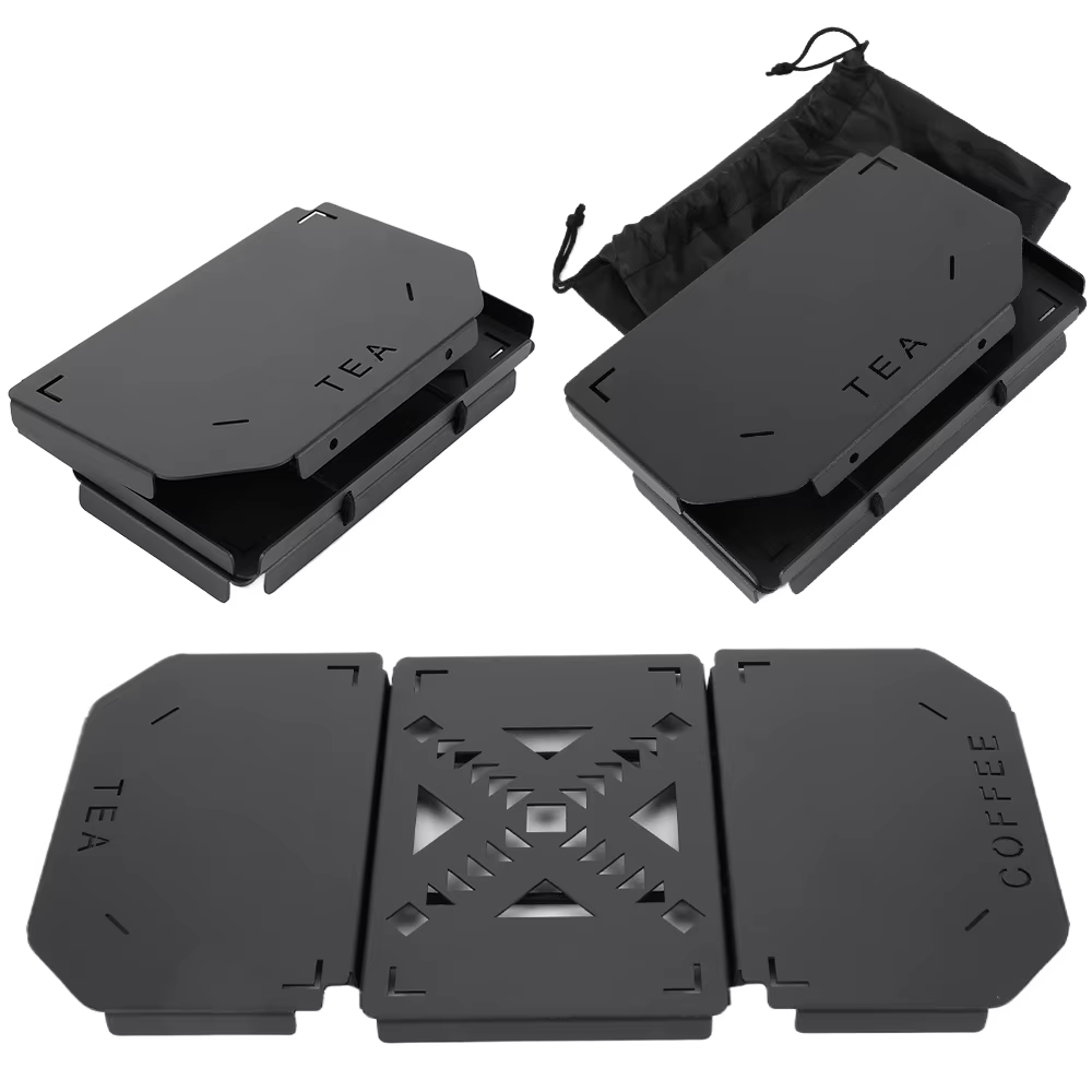 Plateau de table pliable robuste en alliage d'aluminium, mini étagère pour boîte à lunch Stanley 9,4 L