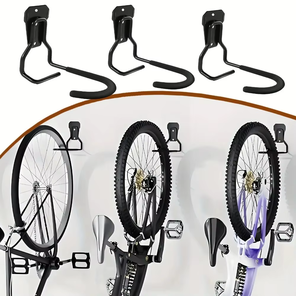Support mural robuste pour vélo (1 ou 2 pièces)