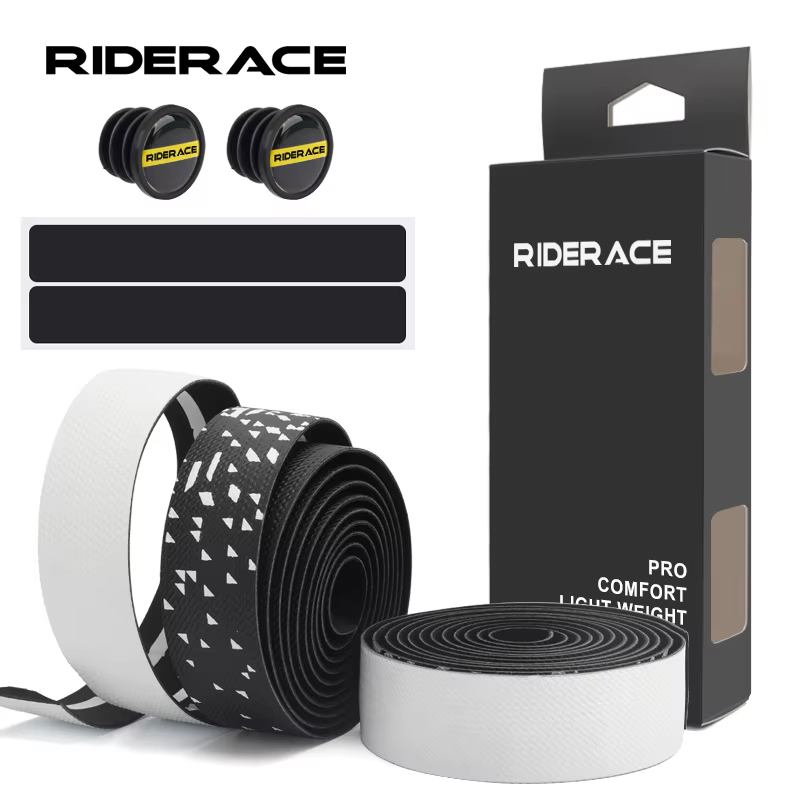 RIDERACE bandes de guidon de vélo Absorption des chocs confortable EVA + PU souple pour bande