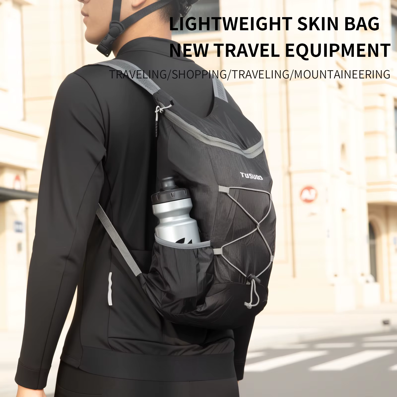 TOSUOD Sac à dos de cyclisme léger et pliable pour la randonnée