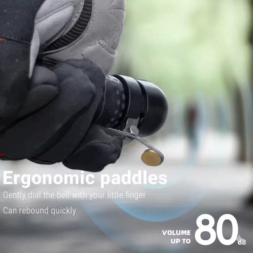 ROCKBROS sonnette de vélo Super forte vtt VTT alarme d'avertissement de sécurité bouchon de guidon