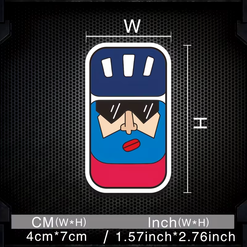 1 autocollant de vélo réfléchissant résistant aux rayures-design tourbillon arc-en-ciel vif