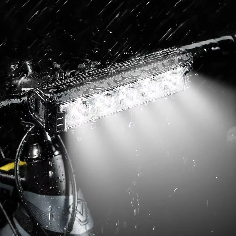 Kit de conversion de vélo électrique avec phare haute puissance rechargeable