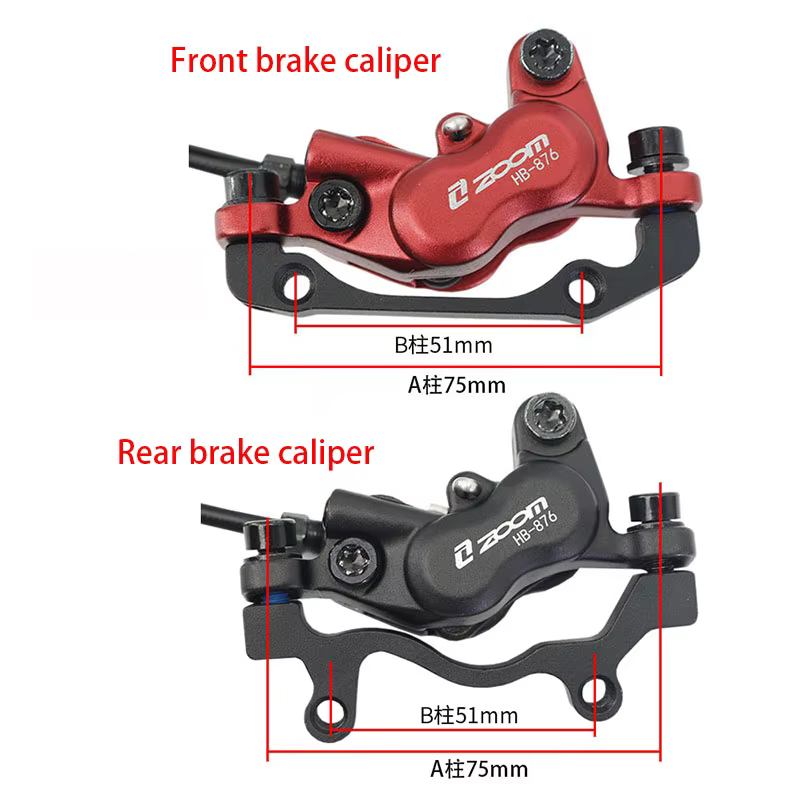 Freins à disque hydrauliques ZOOM HB876 à 4 pistons – Performance ultime pour le vélo de montagne! Sy de freinage