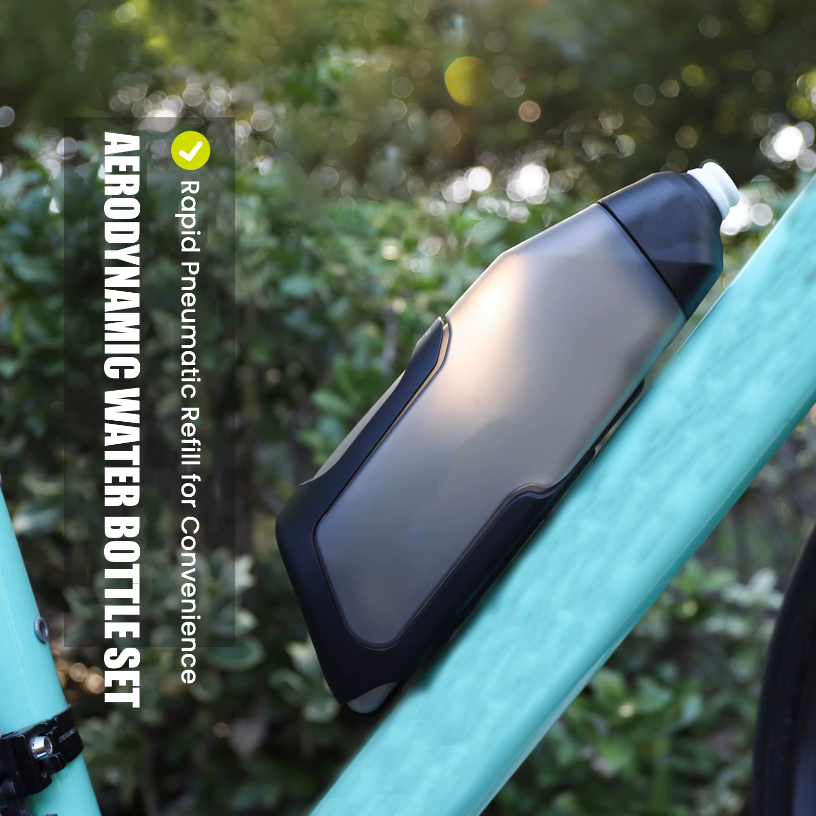 Ensemble de bouteilles d'eau aérodynamiques pour vélo de Triathlon