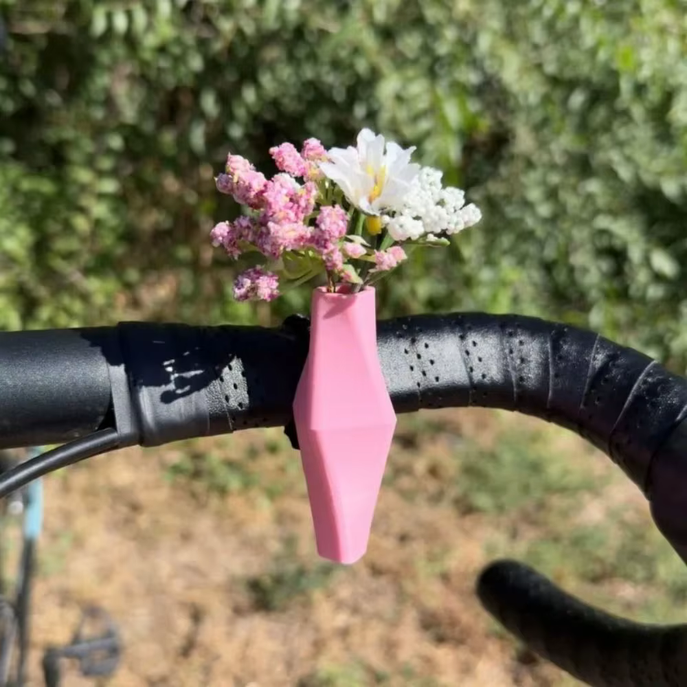 Nouveau Silicone vélo fleur Vase