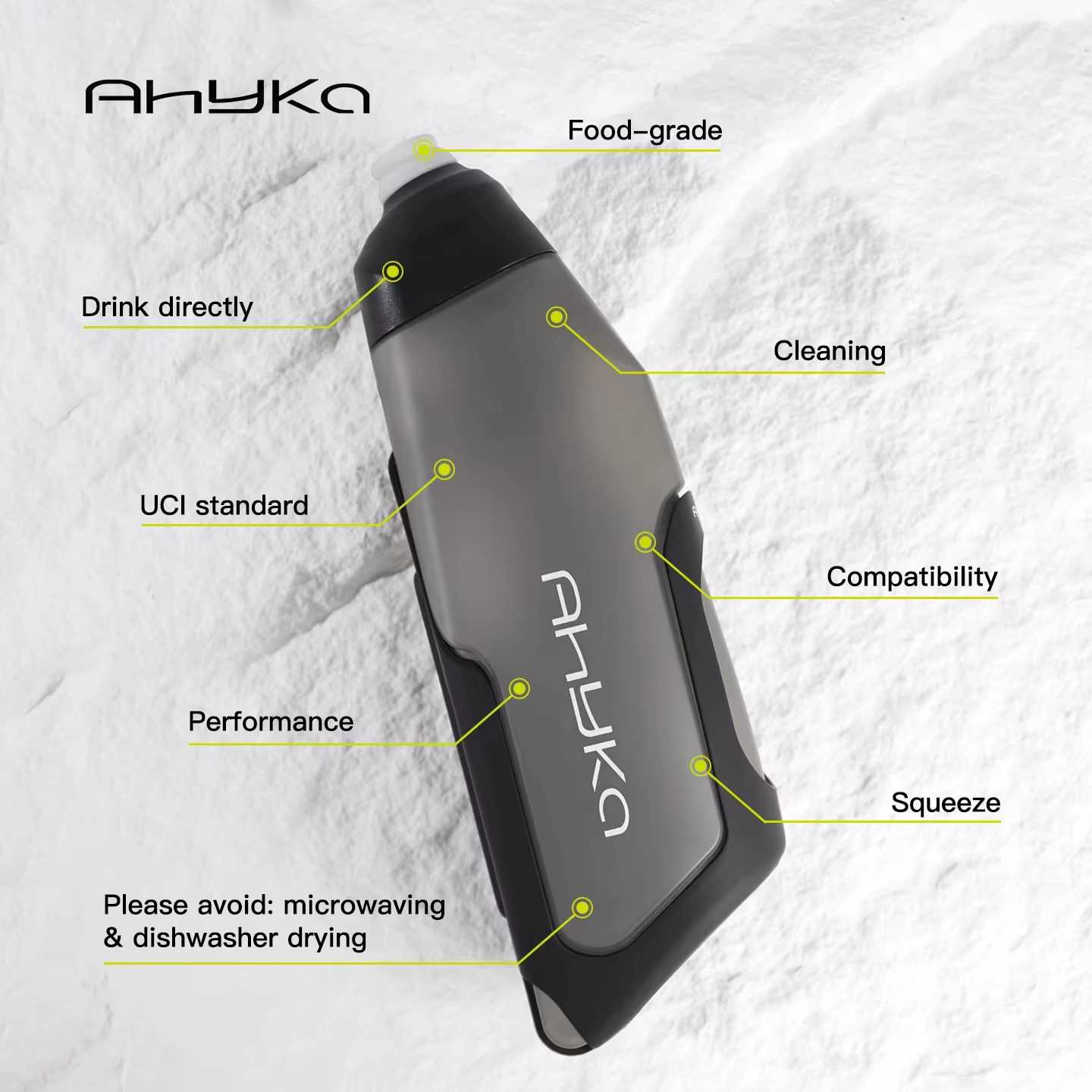 Support de bouteille d'eau aérodynamique AhyKa pour vélo