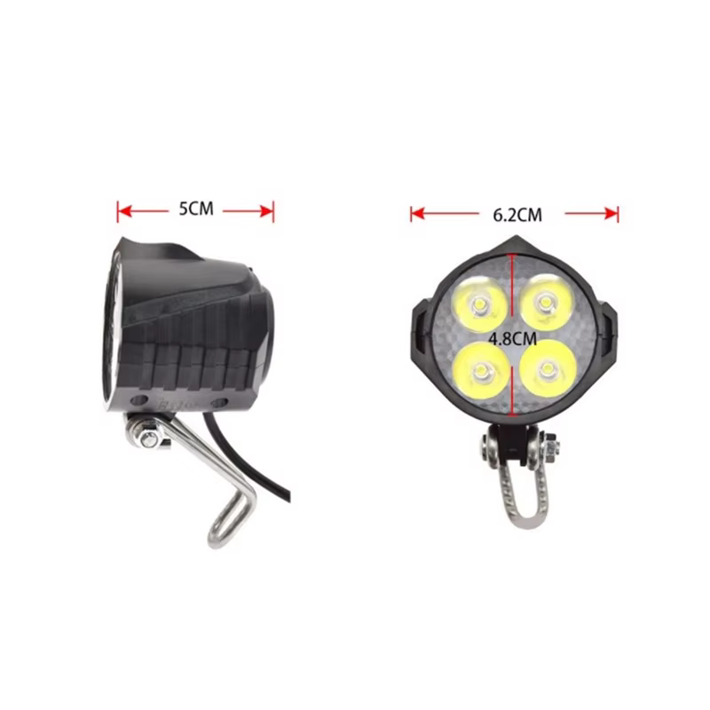 Lo-ok Ebike e-bike 36 V-48 V lumière de vélo électrique avec klaxon étanche phare klaxon ensemble pièces de phare avant