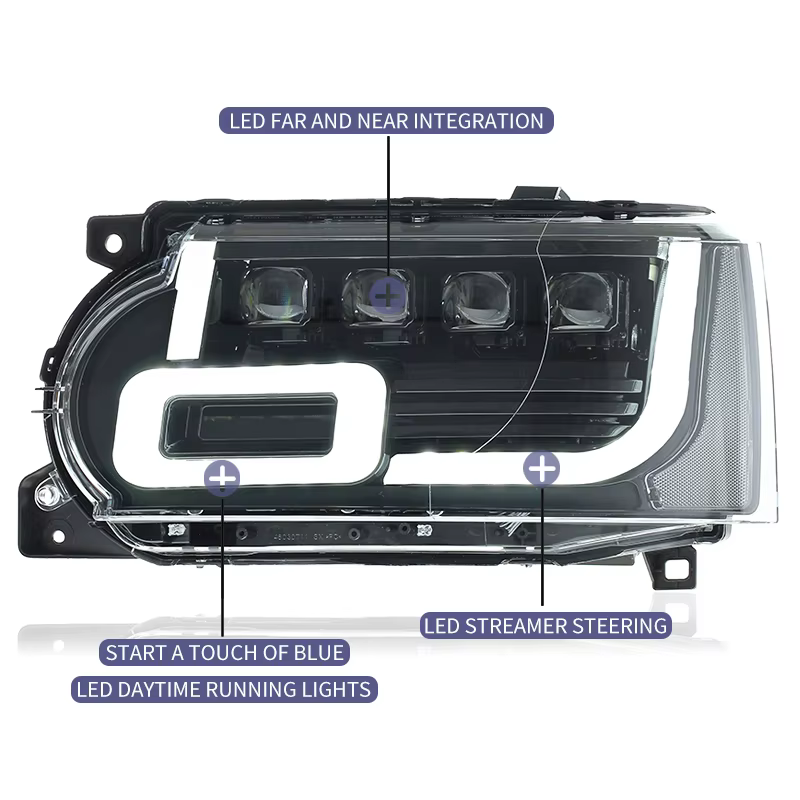 Accessoires de voiture, phare LED pour Land Rover Range Rover Executive 2010-2013, phare avant, lampe de signalisation DRL, Plug and Play
