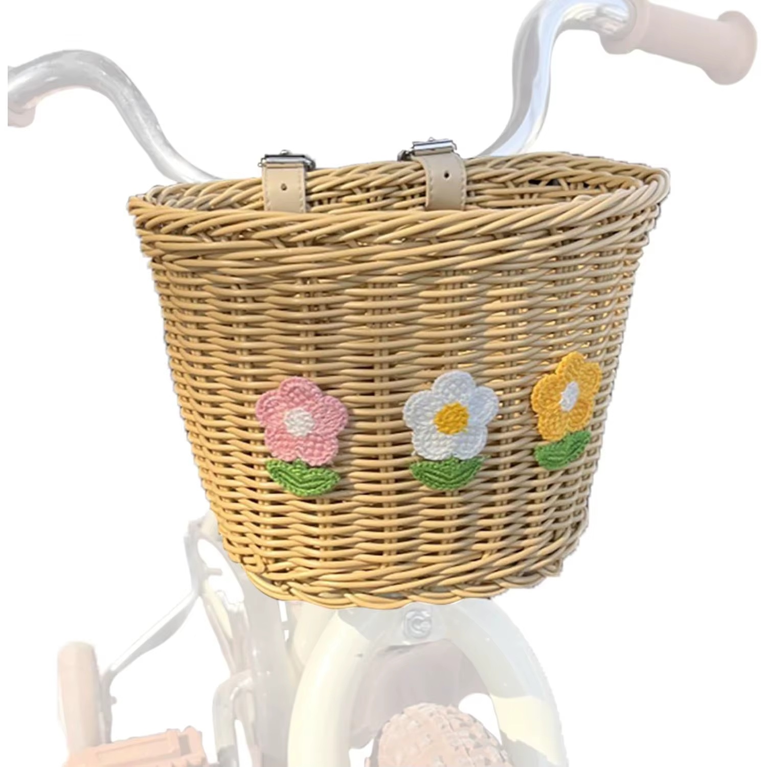 Panier de vélo pour enfants en osier
