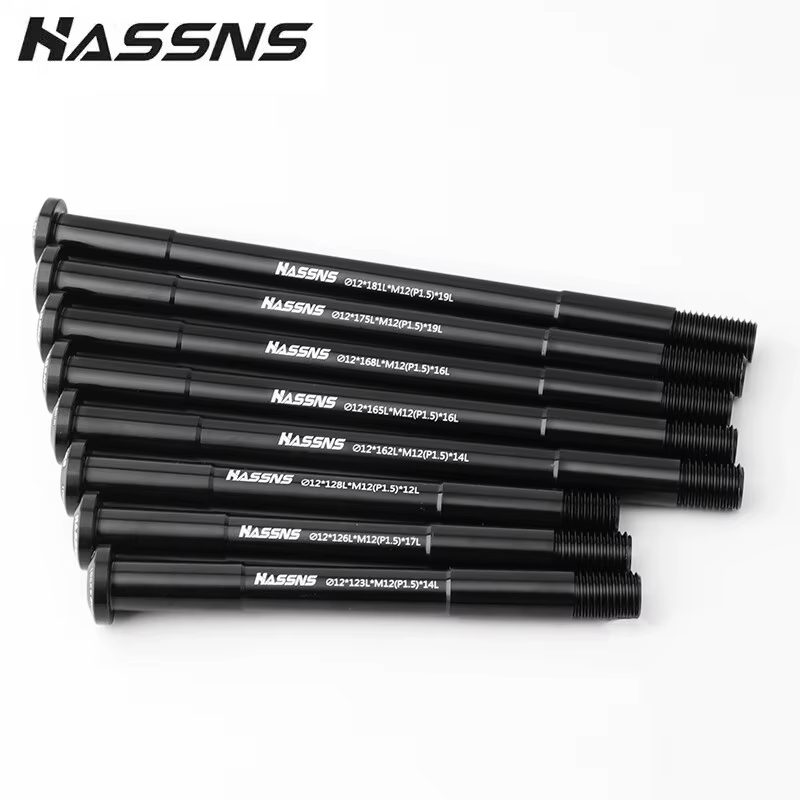 HASSNS Axe traversant VTT et Vélo de Route en alliage d'aluminium 15x100 15x110 12x142 12x100 12x148