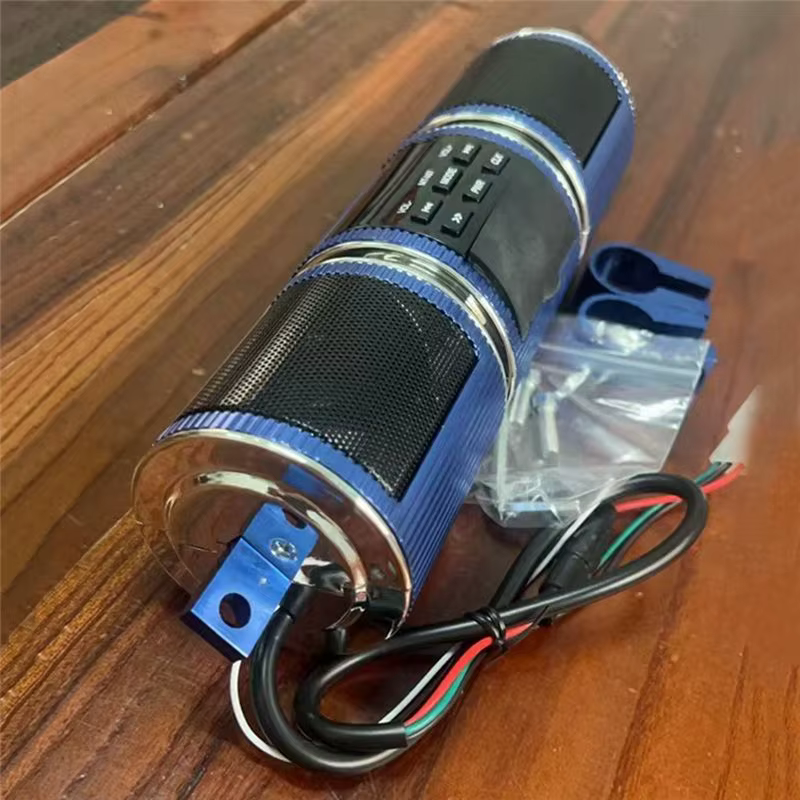 Haut-parleur audio MP3 innovant pour moto, stéréo pour moto, radio FM, AUX, USB, carte TF, Bluetooth, haut-parleur MP3 pour moto