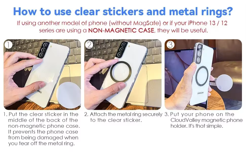 Support magnétique pour téléphone portable