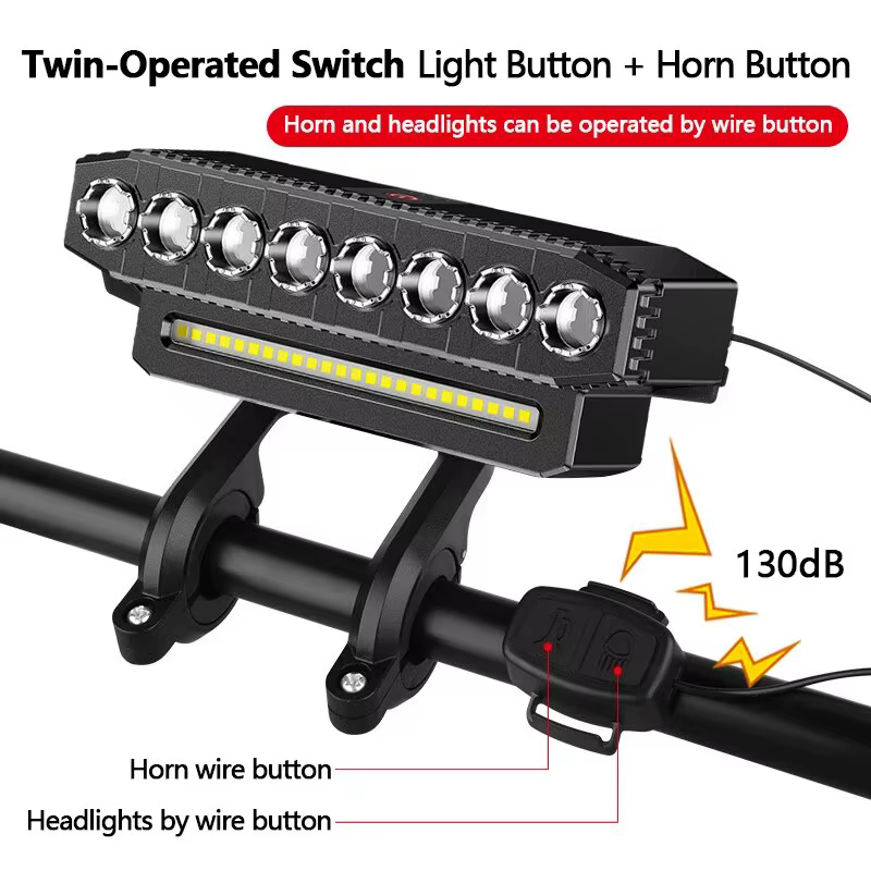 Feu avant de vélo à 5/8 LED