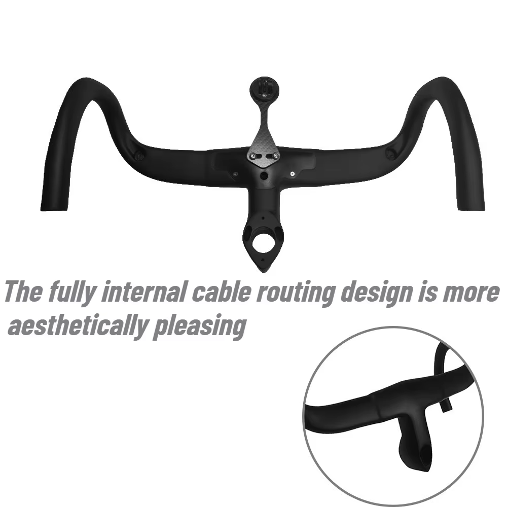 Guidon de vélo de route monobloc en fibre de carbone spécifique Pinarello