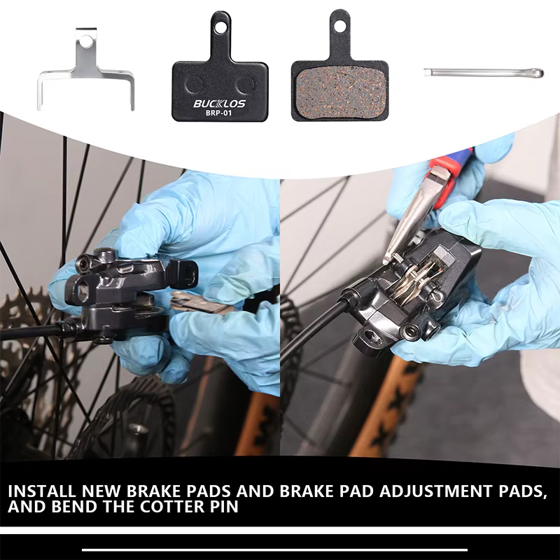 BUCKKub-Plaquettes de frein à disque semi-métalliques pour vélo de montagne
