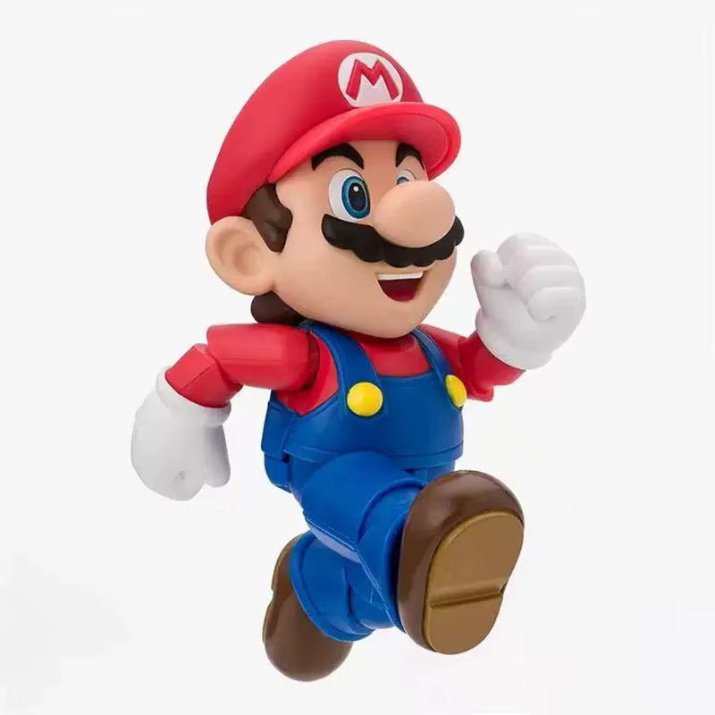 En stock, Bandai S.H.Figuarts, série Super Mario, Luigi, Bowser, Yoshi, pack d'accessoires de scène, figurines d'action, jouets pour garçons et filles, cadeau