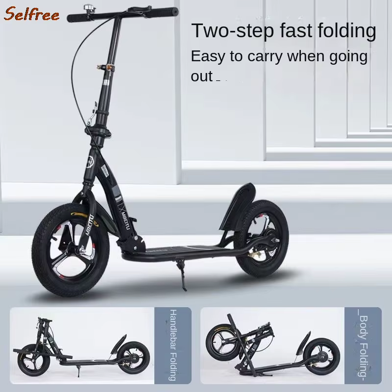 Selfree-Trottinette Pliante Portable pour Adolescents de Plus de 10 Ans et Adultes