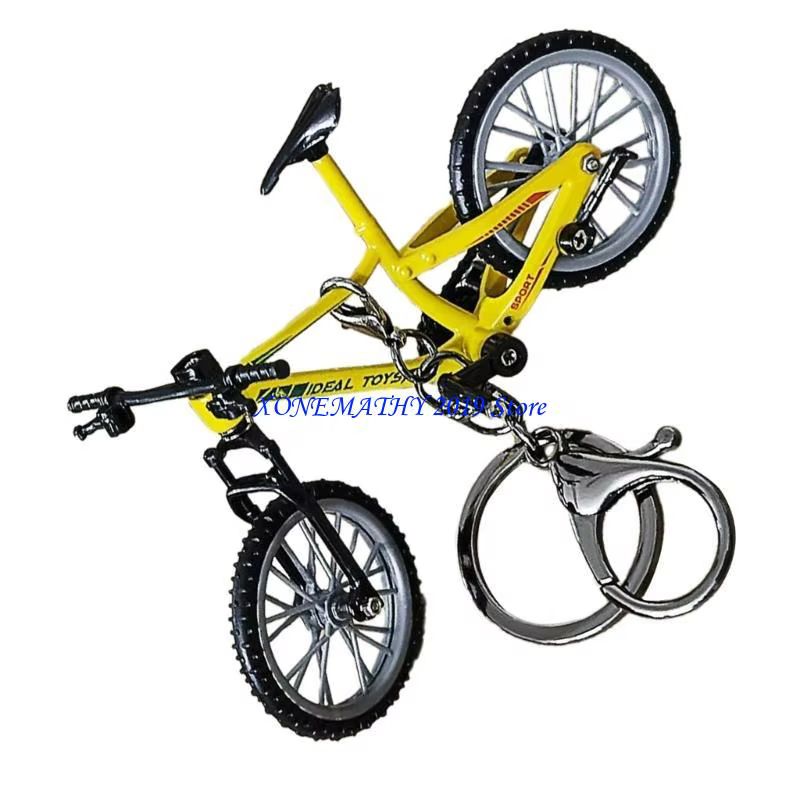 F42F porte-clés tendance avec doigt en forme vélo