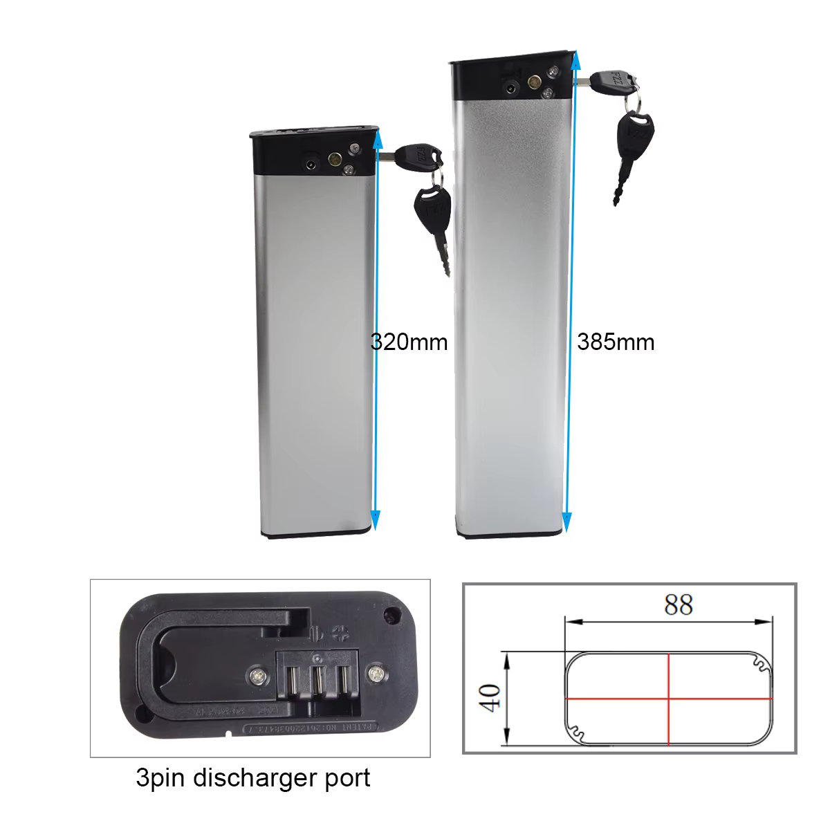 36Volt Pour HoldOn Q1 Pliable Ebike Batterie 36V 7.8Ah 9.6Ah 10.5Ah Pliant Vélo Électrique