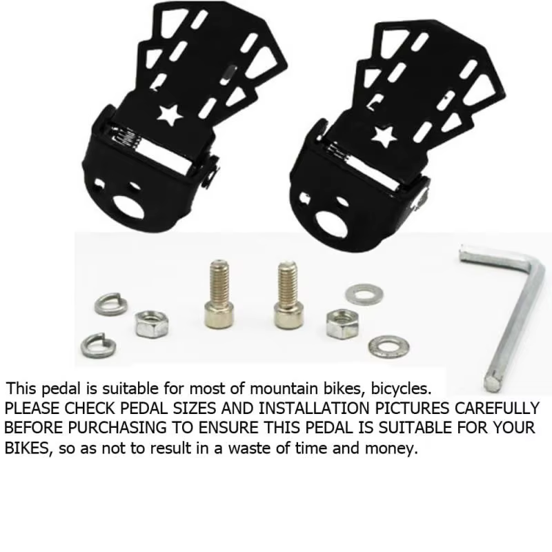 Repose-pieds pliables pour siège arrière de vélo