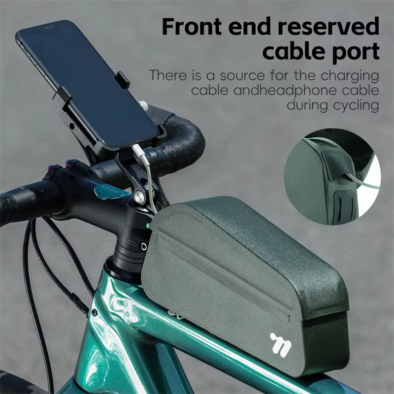 WEST BIKING – sac de Tube supérieur à couvercle magnétique pour vélo