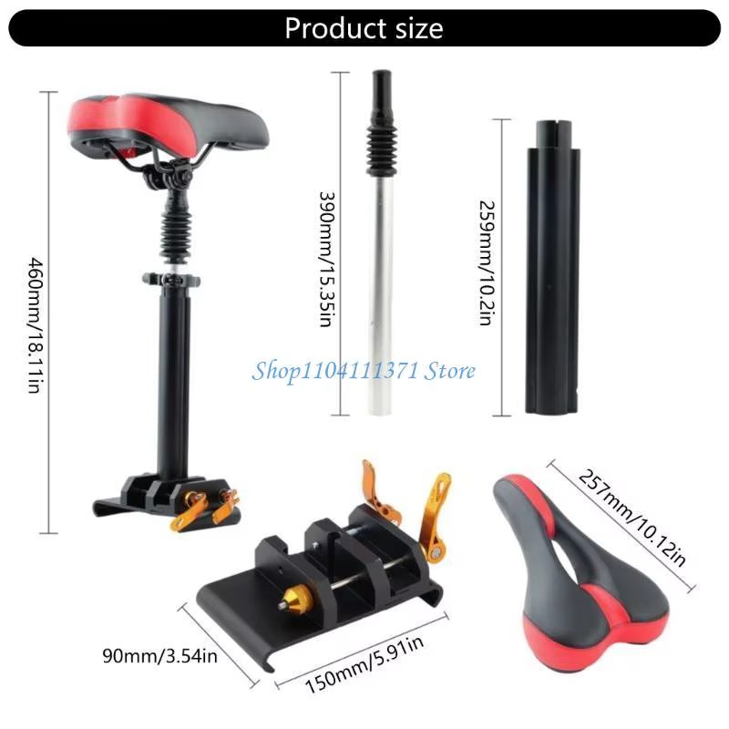 Selles réglables pour sièges de scooter électrique