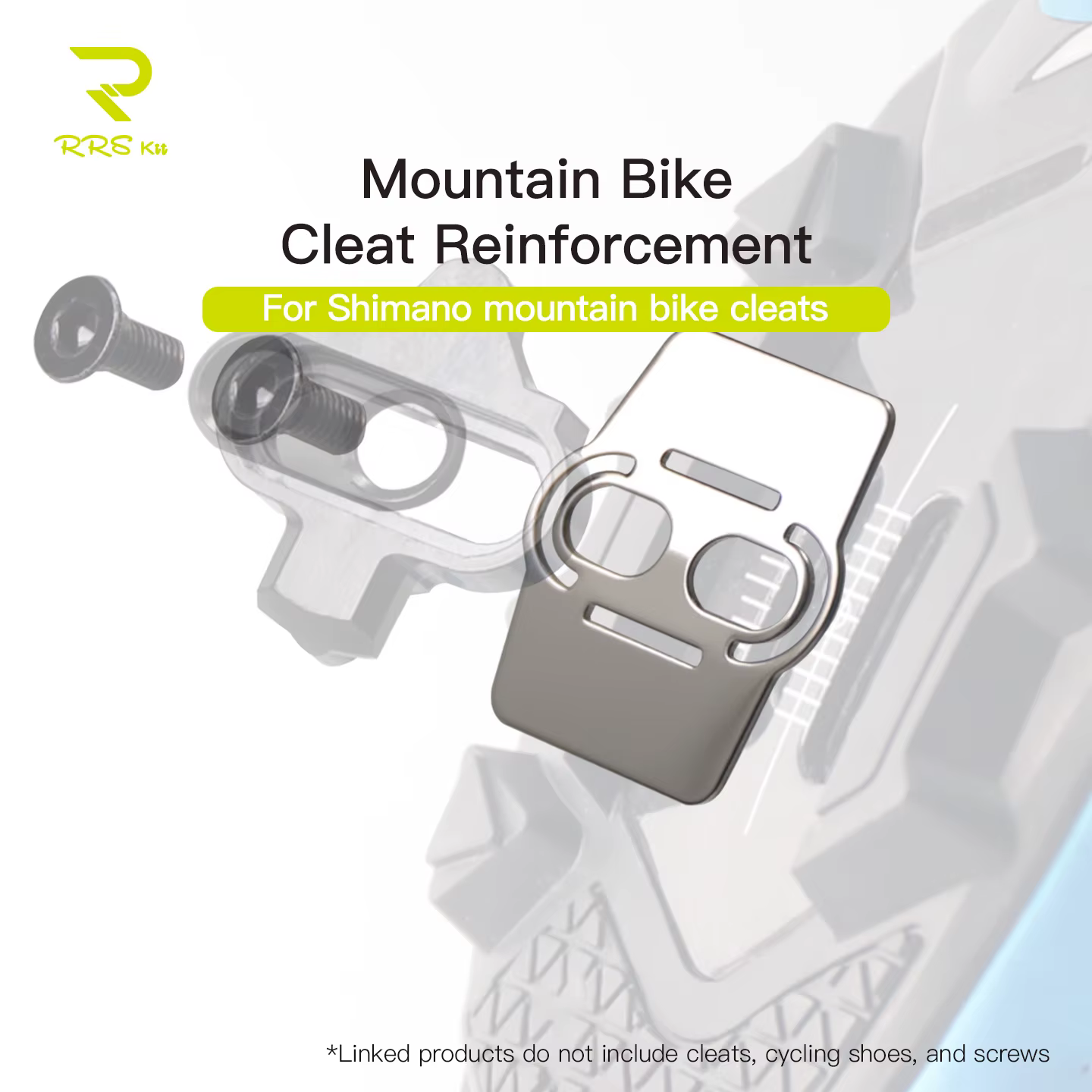 RRSkit – blocs de fixation pour pédales de vélo de montagne en acier inoxydable