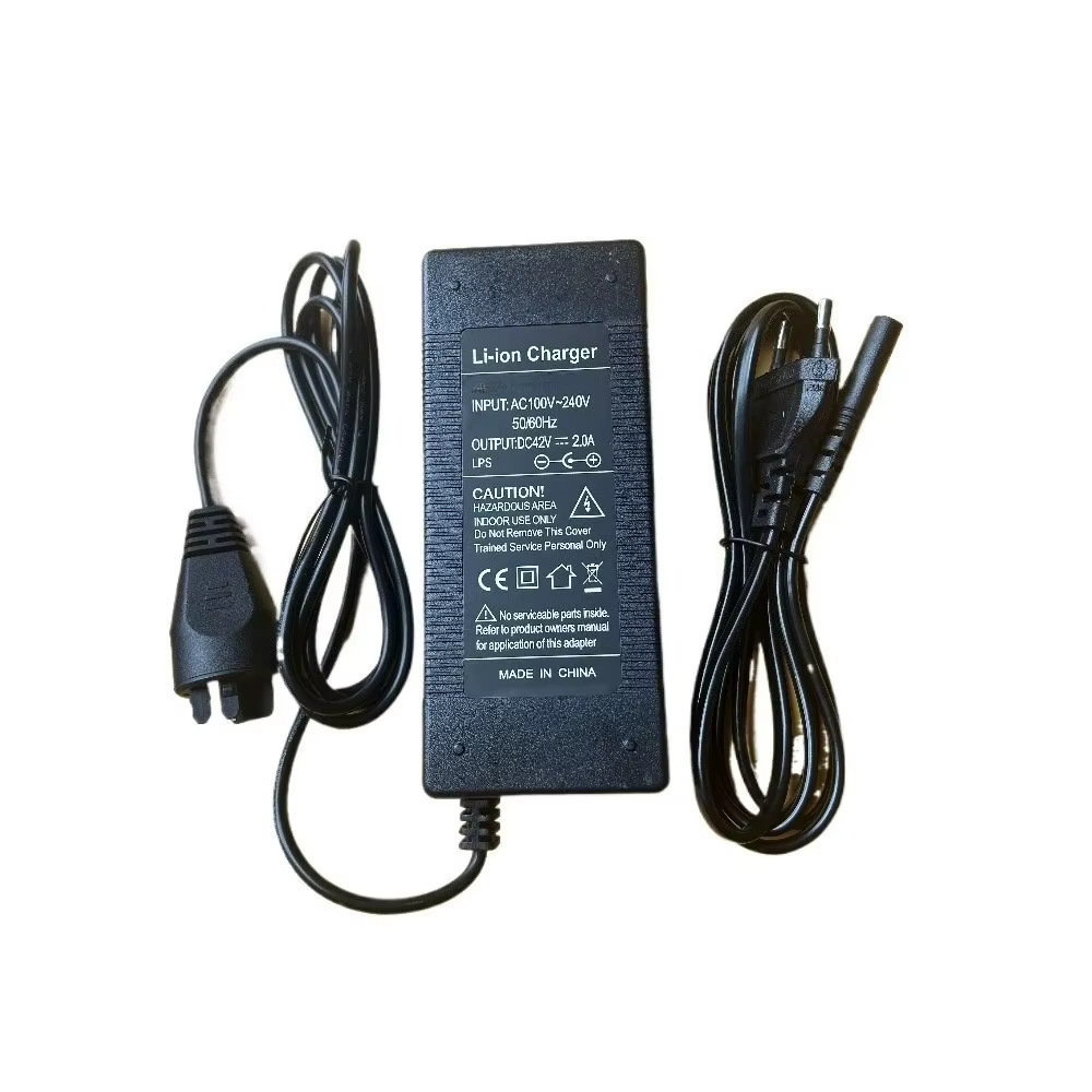 Chargeur de vélo électrique 42V 2A compatible avec les batteries Bosch Active/Performance Line 36V pour vélos électriques