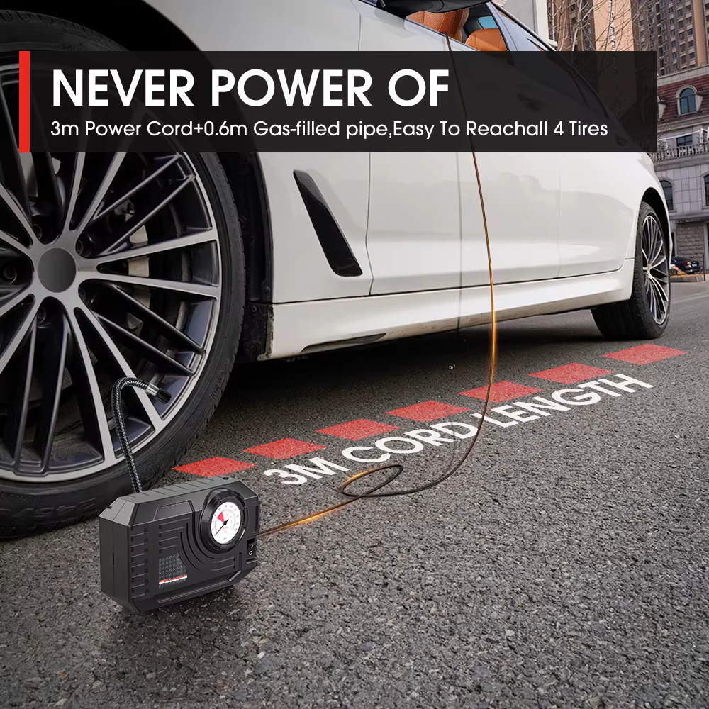 CARSUN Mini pompe à Air gonfleur de pneu voiture électrique