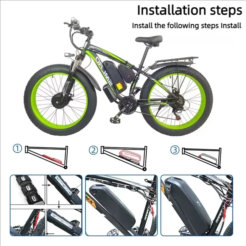 🔋 36-48-52V pour batterie Hailong de VTT électrique à moteur avec BMS 20Ah 30Ah
