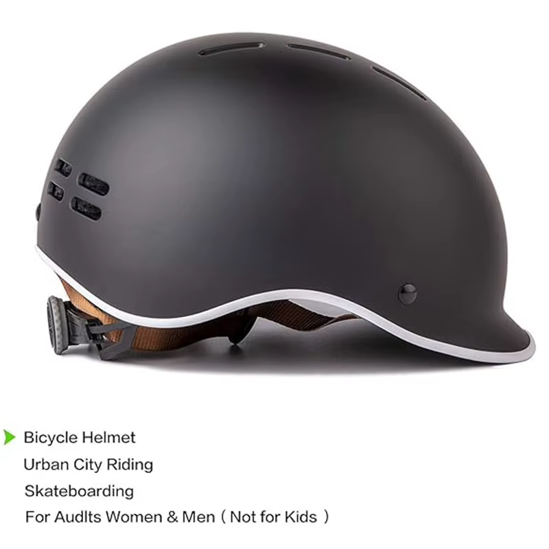 Casque de vélo Casque de vélo City Road Skateboard réglable Casque d'équitation certifié de sécurité pour enfants et