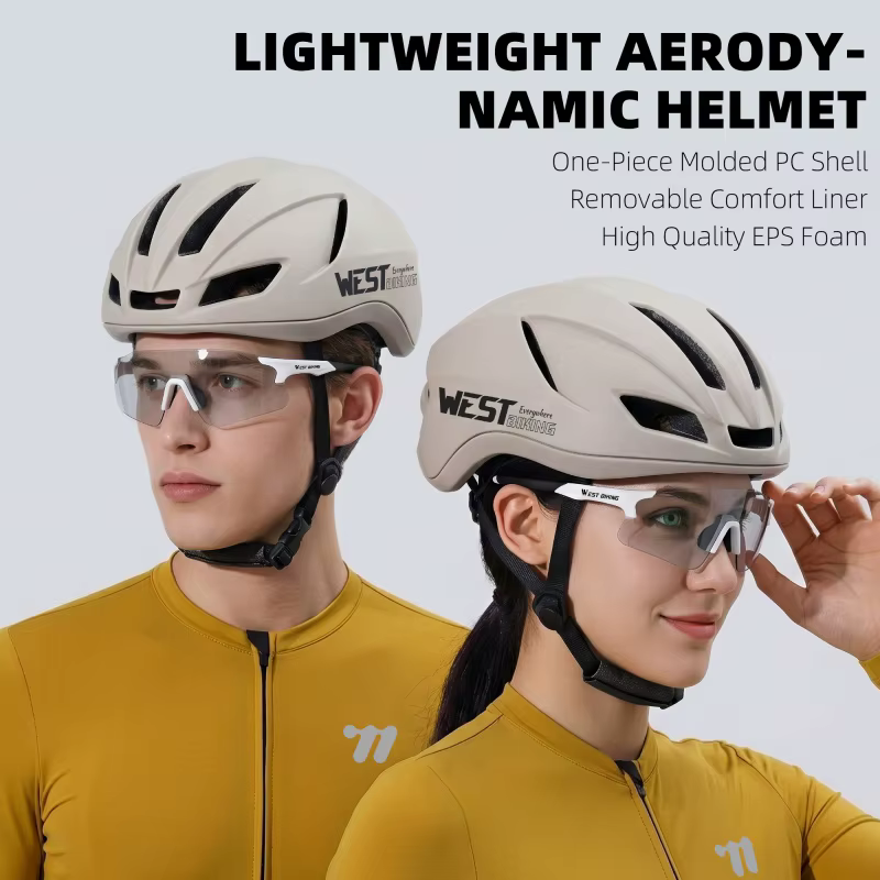 Casque de vélo pour femme WEST BIKING avec éclairage arrière