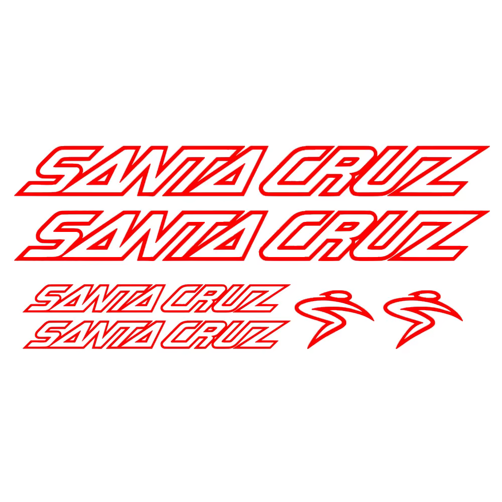 pour ensemble d'autocollants/autocollants de vélo Santa Cruz