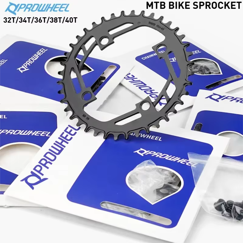 PROWHEEL 32T 34T 36T 38T 40T roue de chaîne de pignon de vélo vtt 104BCD plateau rond partie