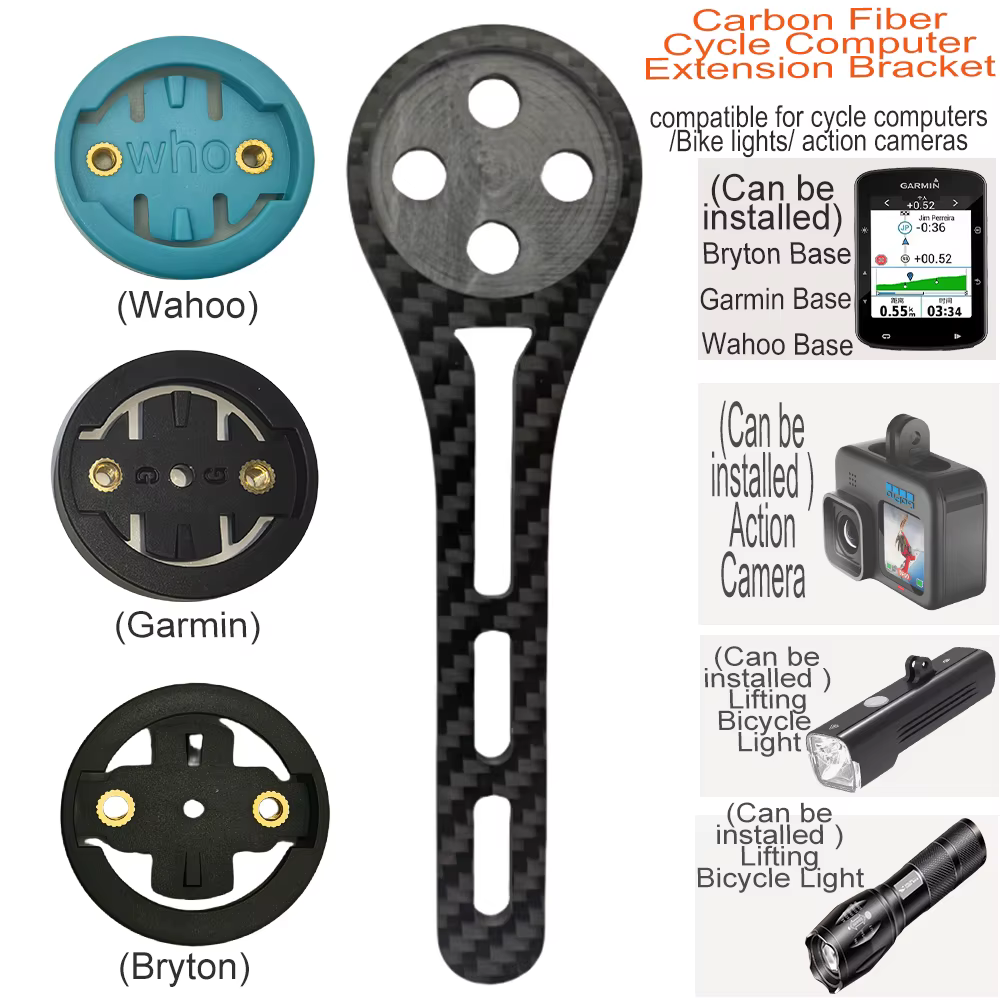 Support de compteur de vélo en fibre de carbone