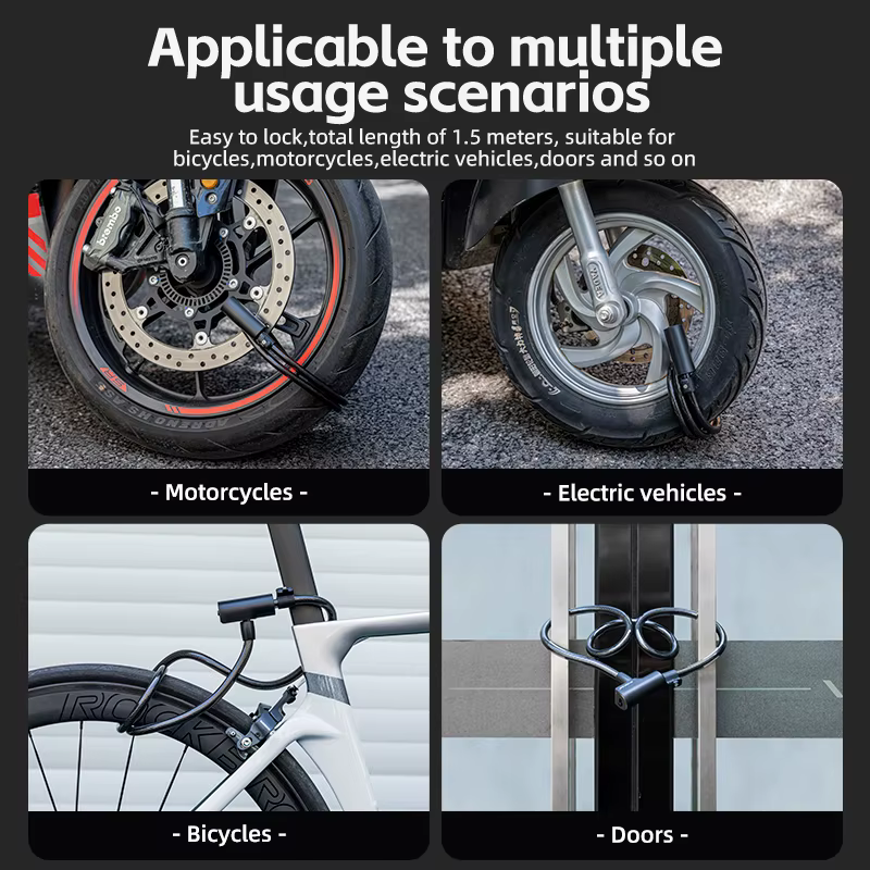 ROCKBROS – serrure de vélo antivol Portable
