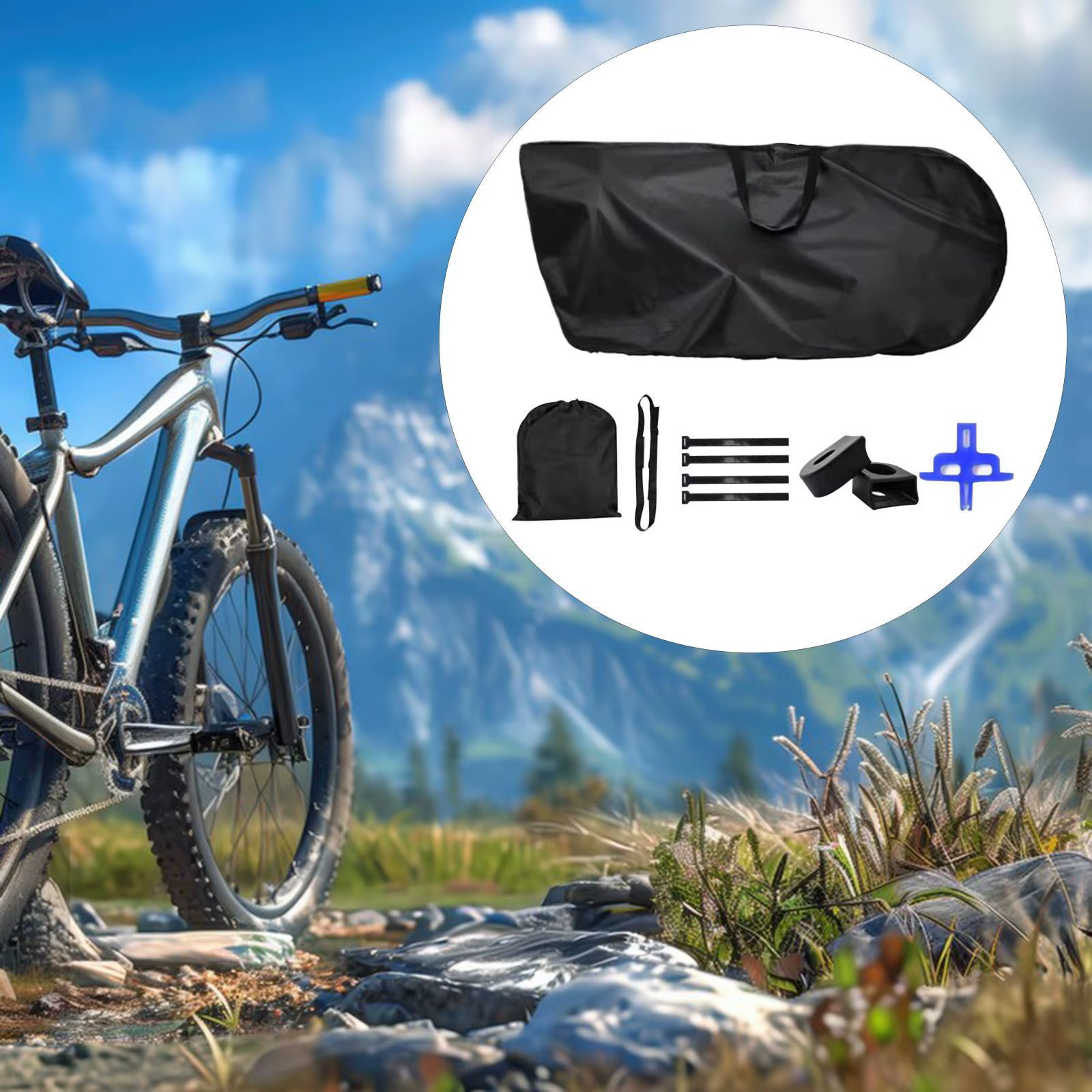 Sac de transport pour vélo compatible avec les trains à grande vitesse