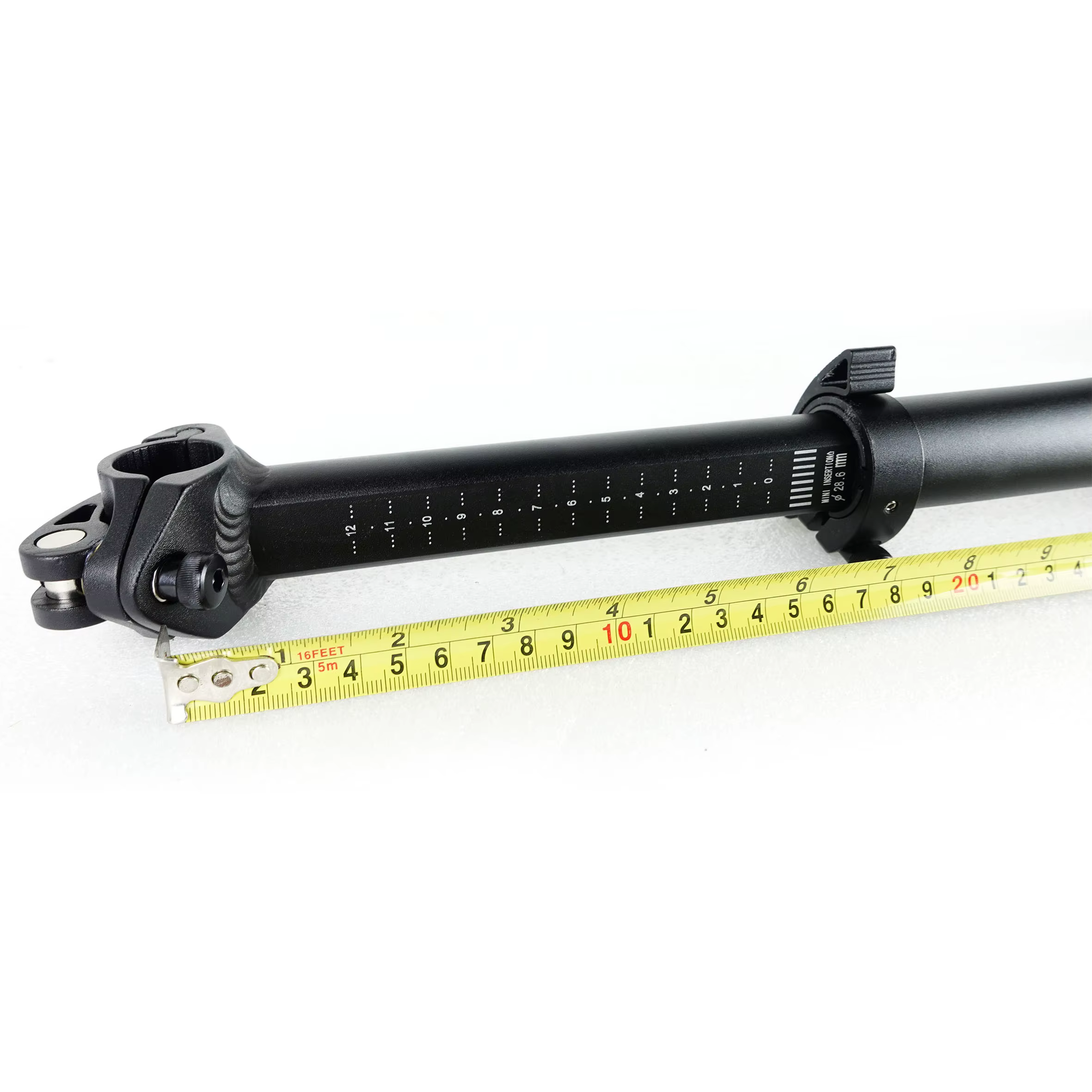 Tige de guidon pliable pour vélo / Alliage / 1.1/8 X 28,6mm / 46cm