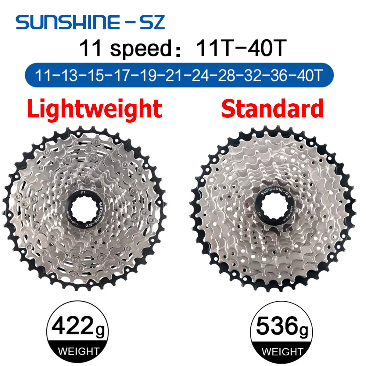 Sunshine – Cassette de vélo de montagne 11S