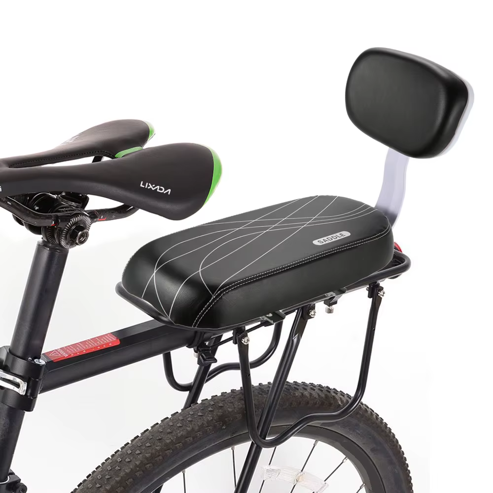 Selle arrière de vélo en cuir PU souple pour enfant