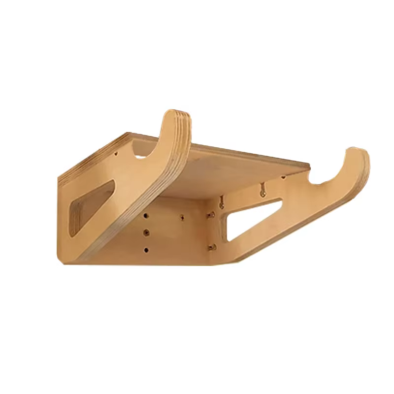 Nouveau support mural pour vélo, support de rangement pour vélo en bois pour intérieur, crochet amovible, étagère, support de présentation, organisateur, économiseur d'espace