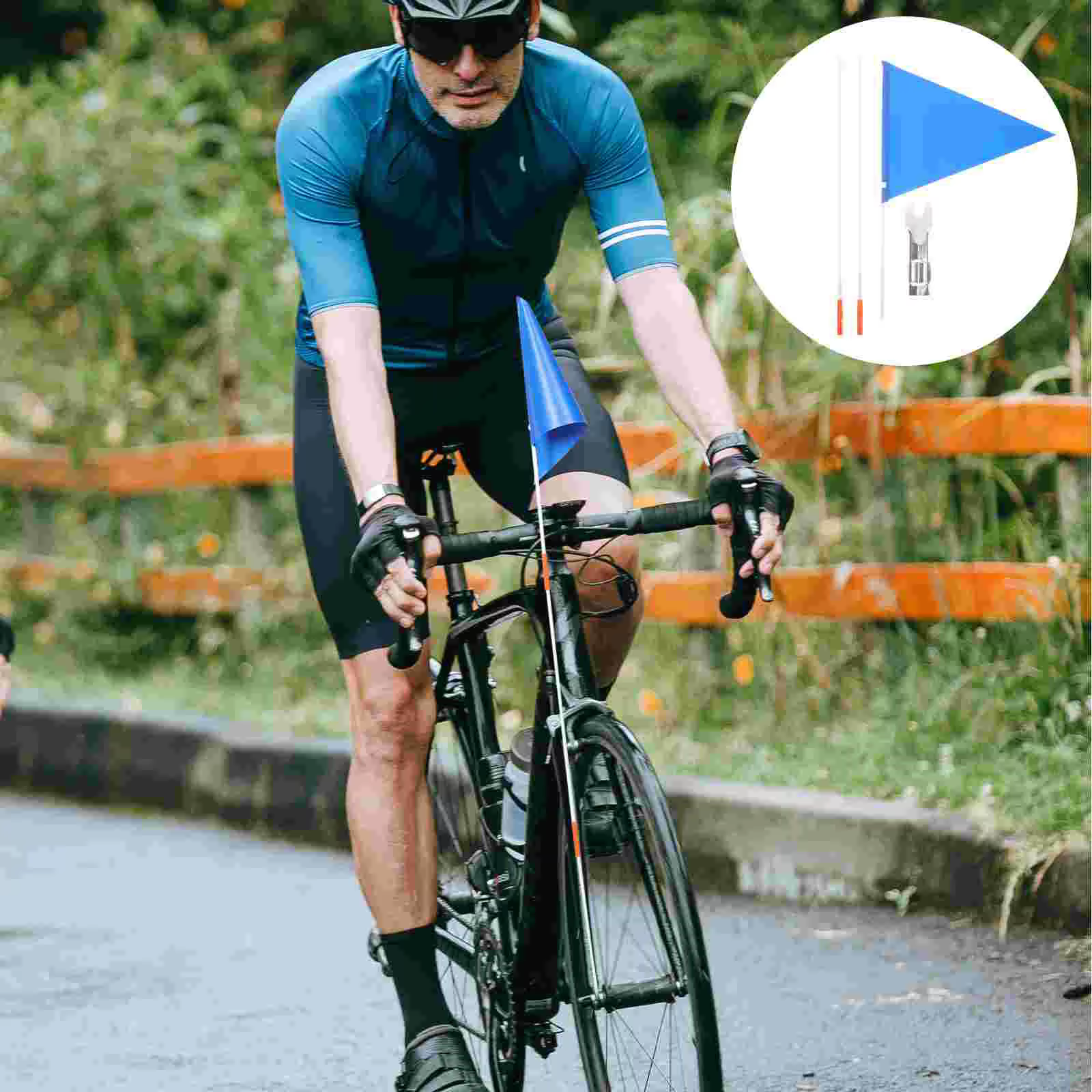 Drapeau de vélo en Fiber de verre solide