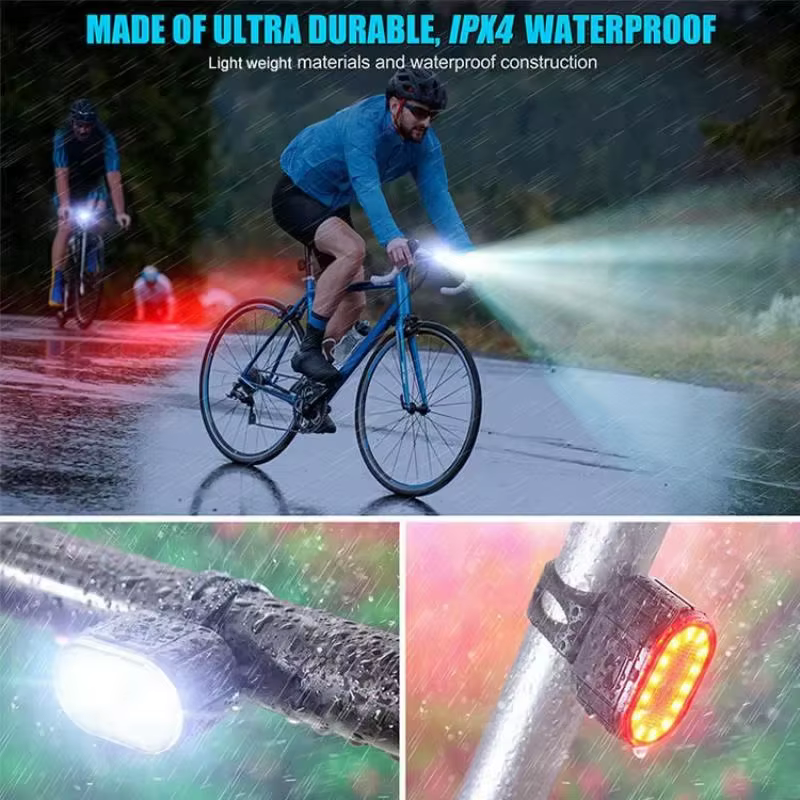 Feux de vélo avant et arrière rechargeables