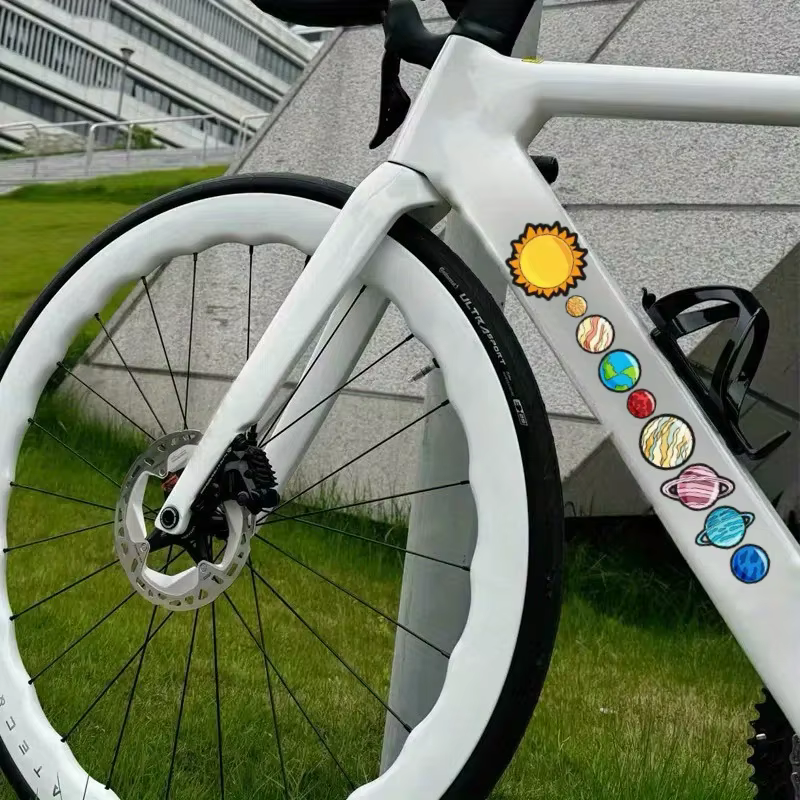 Autocollant de vélo 2D plat 2 pièces