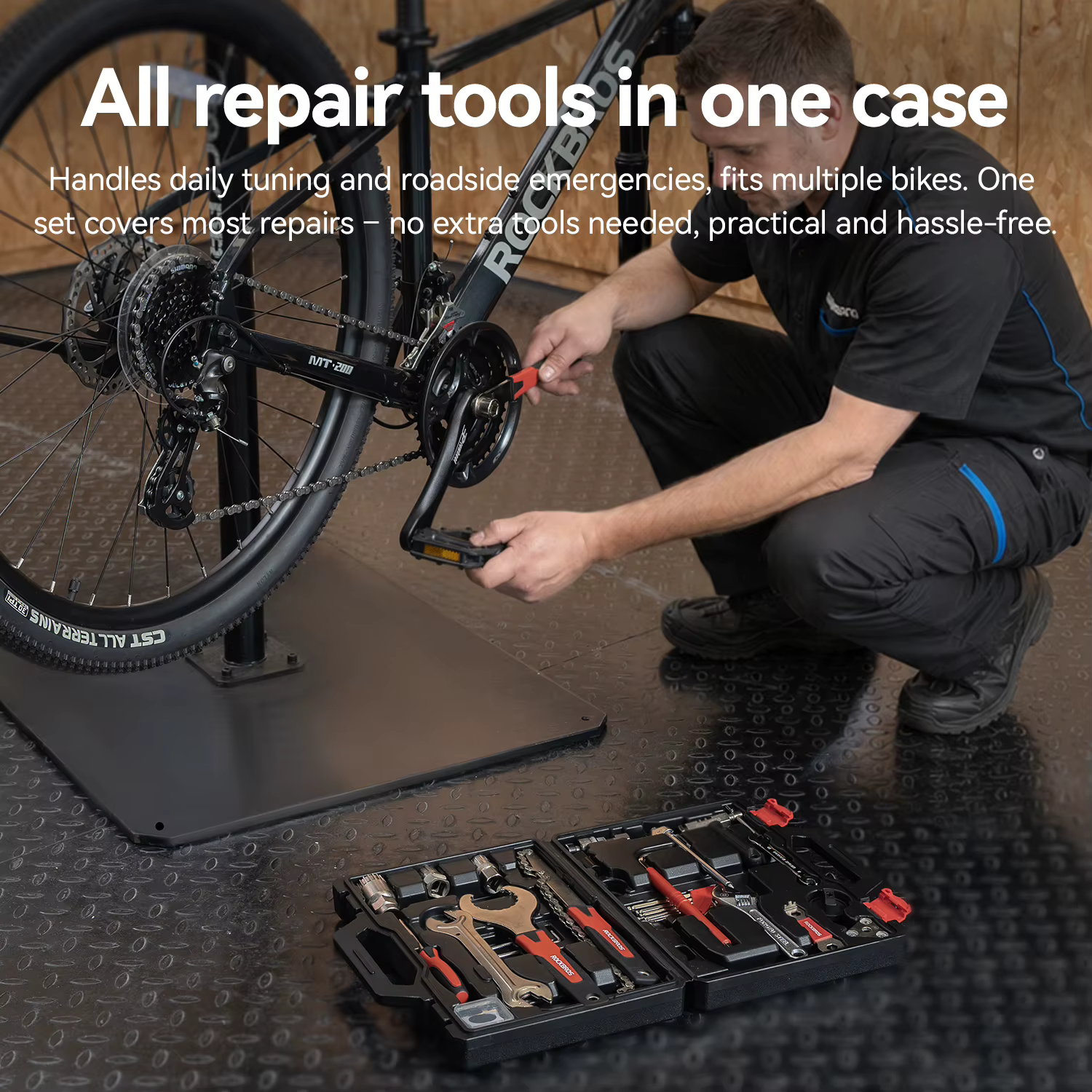 ROCKBROS Kit d'outils de réparation de vélo boîte multifonctionnelle 22 en 1 combinaison
