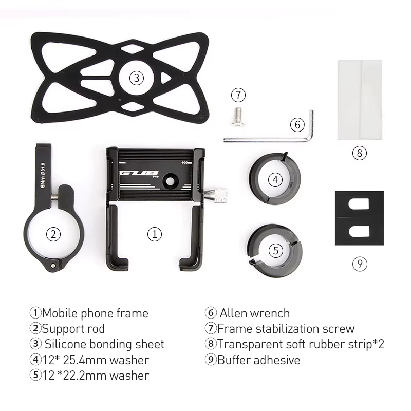 GUB P10 support pour téléphone de vélo 3.5-6.8 pouces