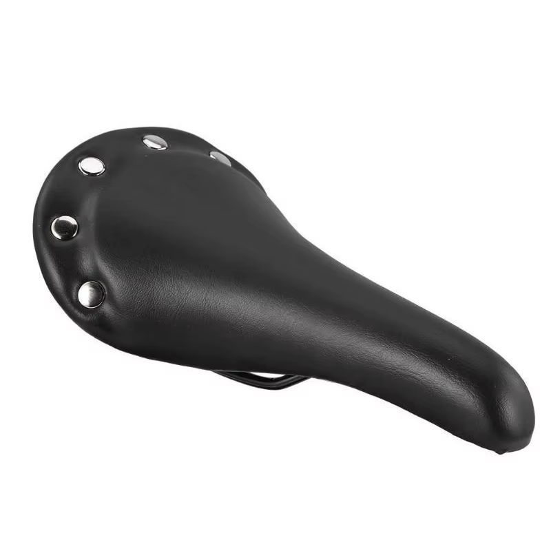 Housse de selle de vélo vintage en cuir imperméable pour vélo de route