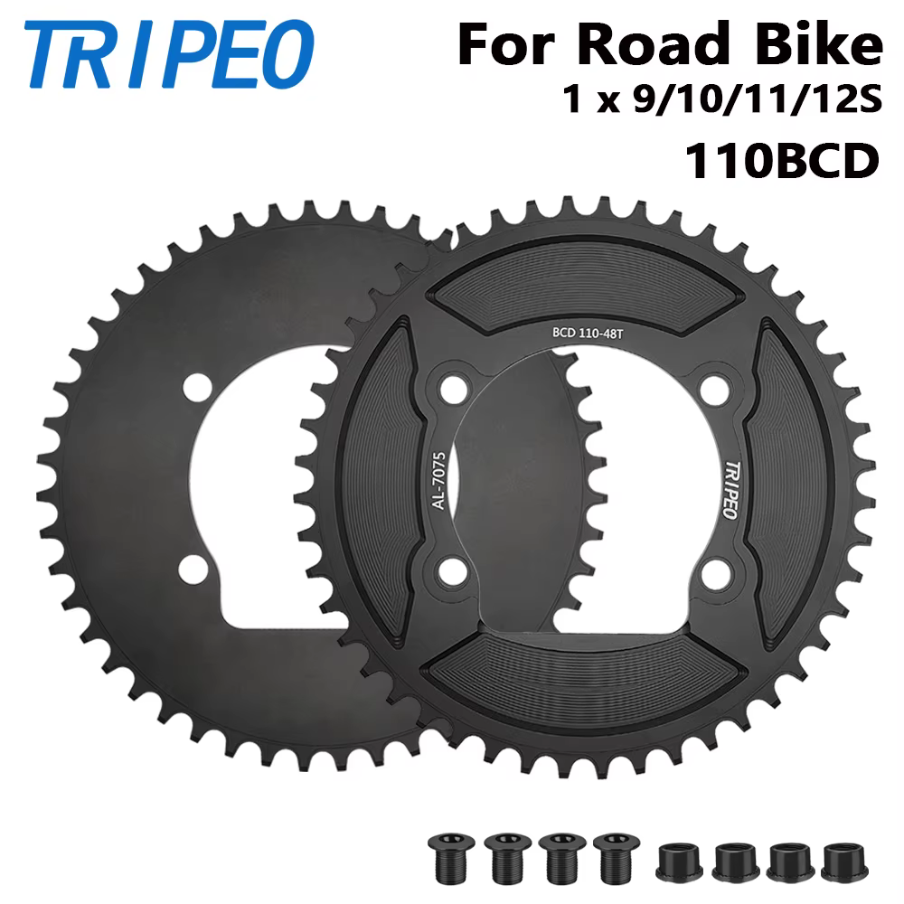 Plateau de pédalier TRIPEO 110BCD 4 boulons 40T-58T pour vélo de route