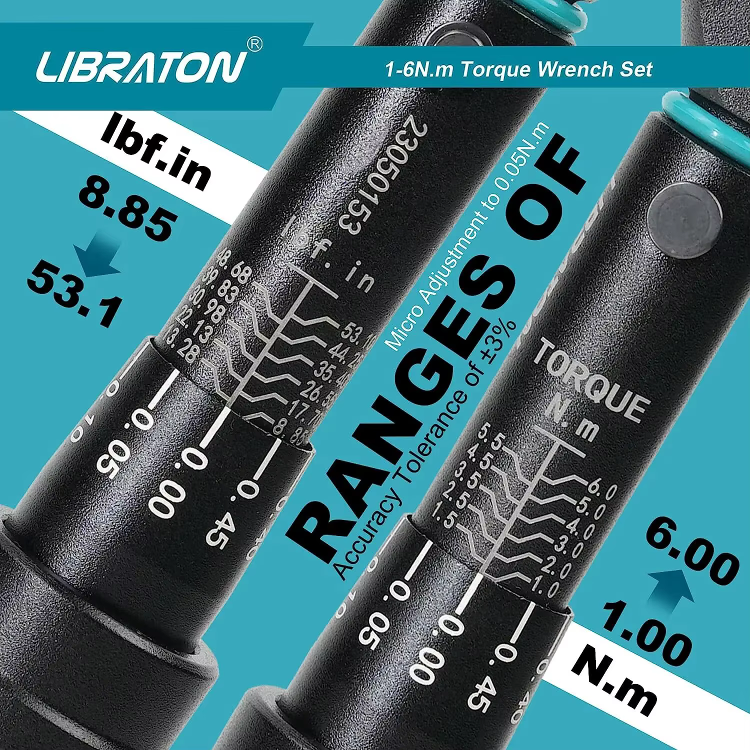 LIBRATON clé dynamométrique de vélo 1/4 ''